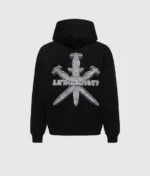 Unknown Iced Out Style Dagger Hoodie Black 4.webp