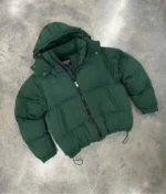 Unknown London Puffer Zip up Jacket Green 1.webp