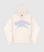 Unknown Puff Print Logo Hoodie Pink 1.webp