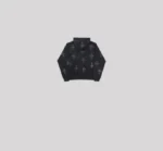 Zip Hoodie Black Purple Crosses Rhinestone.webp